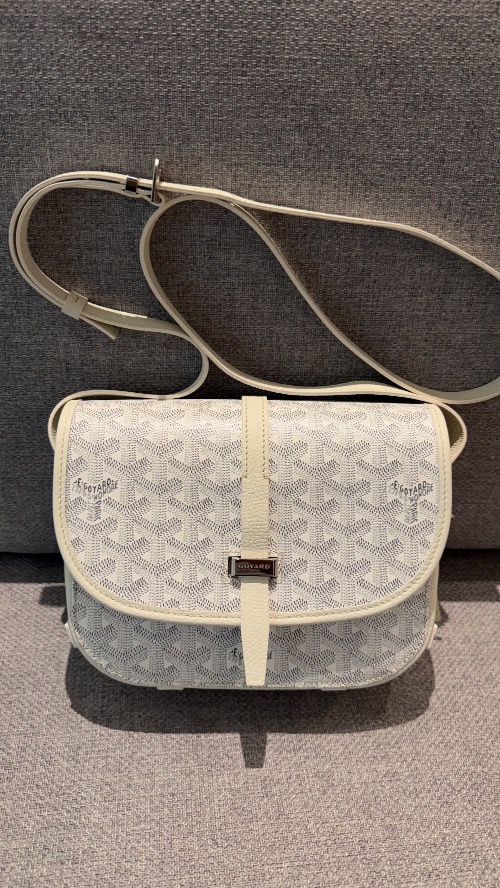 Bolsa Goyard Belvedère Leather White