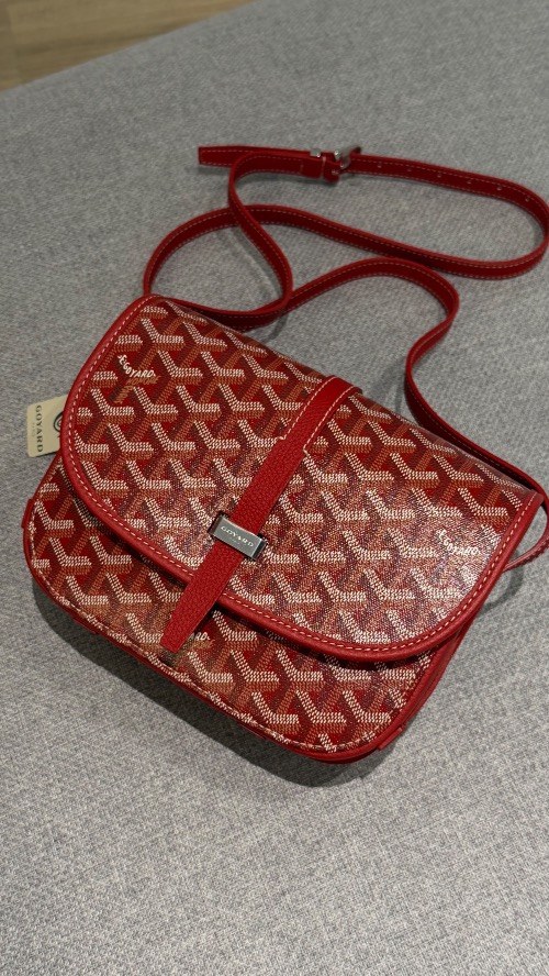 Bolsa Goyard Belvedère Strap PM Red