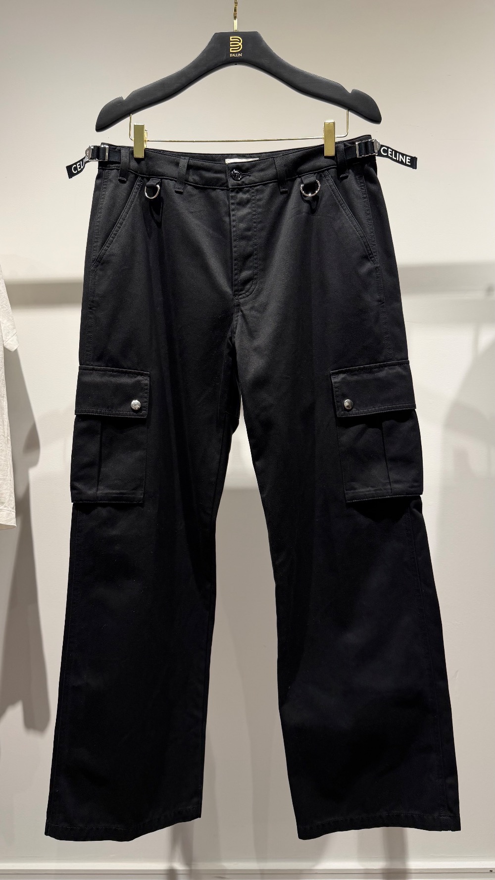 Calça Celine Pantalon Cargo Black