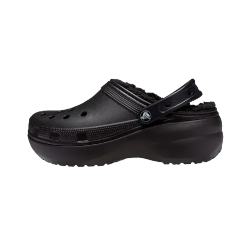 Crocs Classic Platform Lined Clog Black