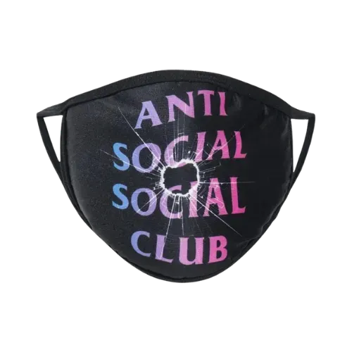 Máscara Anti Social Social Club Tongue Tied Black