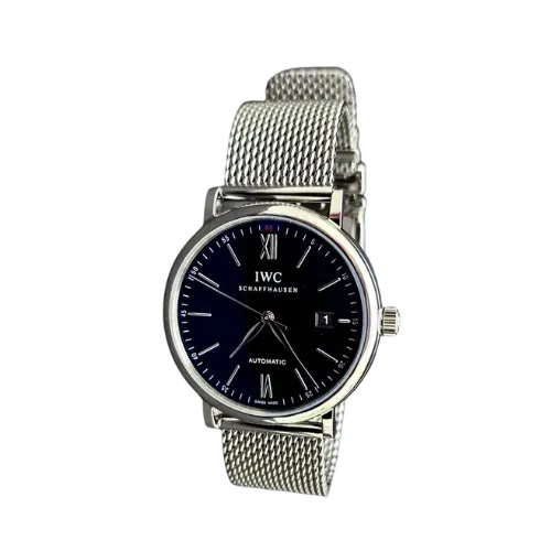 Relógio IWC Schaffhausen Portofino 40mm Automatic Stainless Steel Black