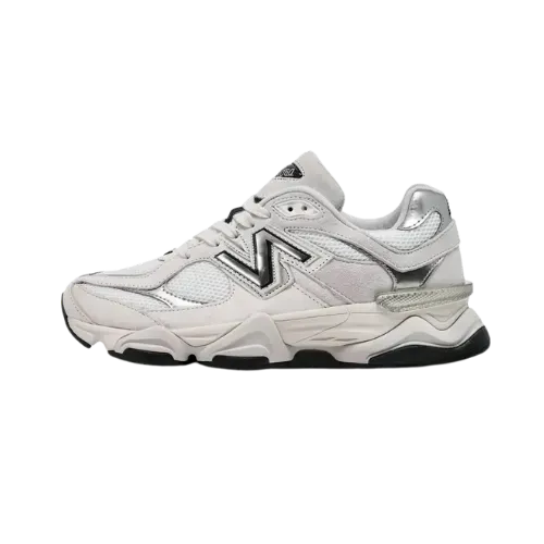 New Balance 9060 White Black Metallic Silver