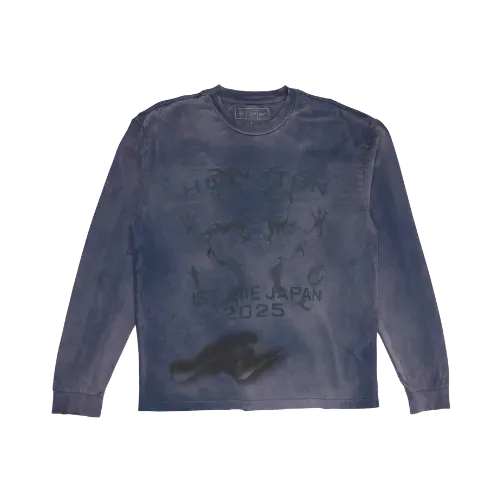 Travis Scott x Fragment x Nike Camiseta Houston To Ise Mie Longsleeve Blue