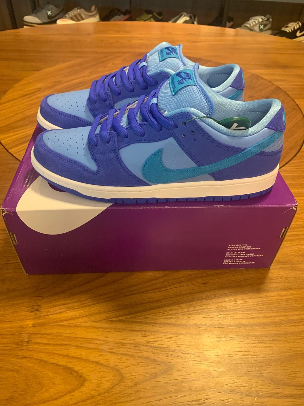 Nike SB Dunk Low Pro Blue Raspberry — 42, Novo