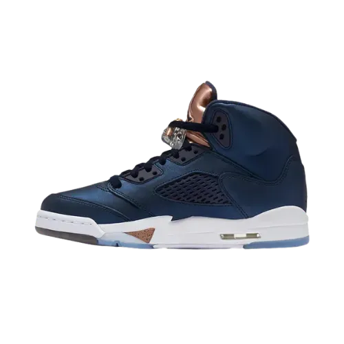Jordan 5 Retro Bronze Obsidian White Metallic Red Bronze Bright Grape