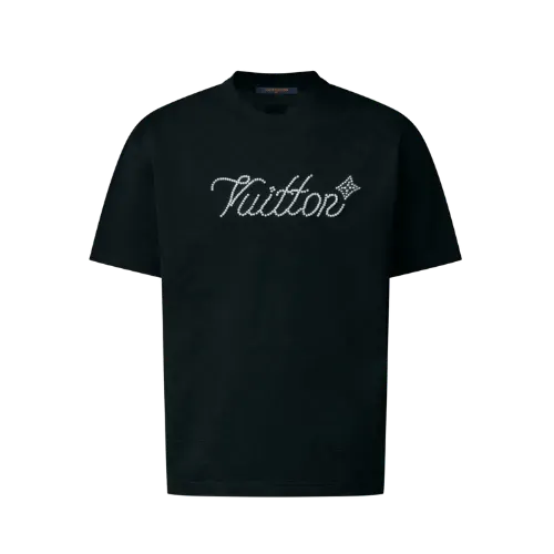 Camiseta Louis Vuitton Assinatura Bordada Black