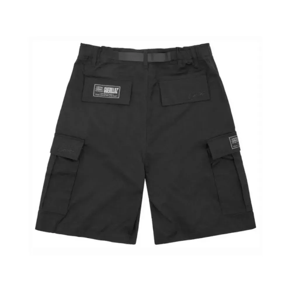 Bermuda Corteiz Cargo Alcatraz Triple Black - Droper