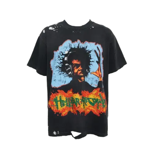 Camiseta Hellstar Headphones Reversible Black