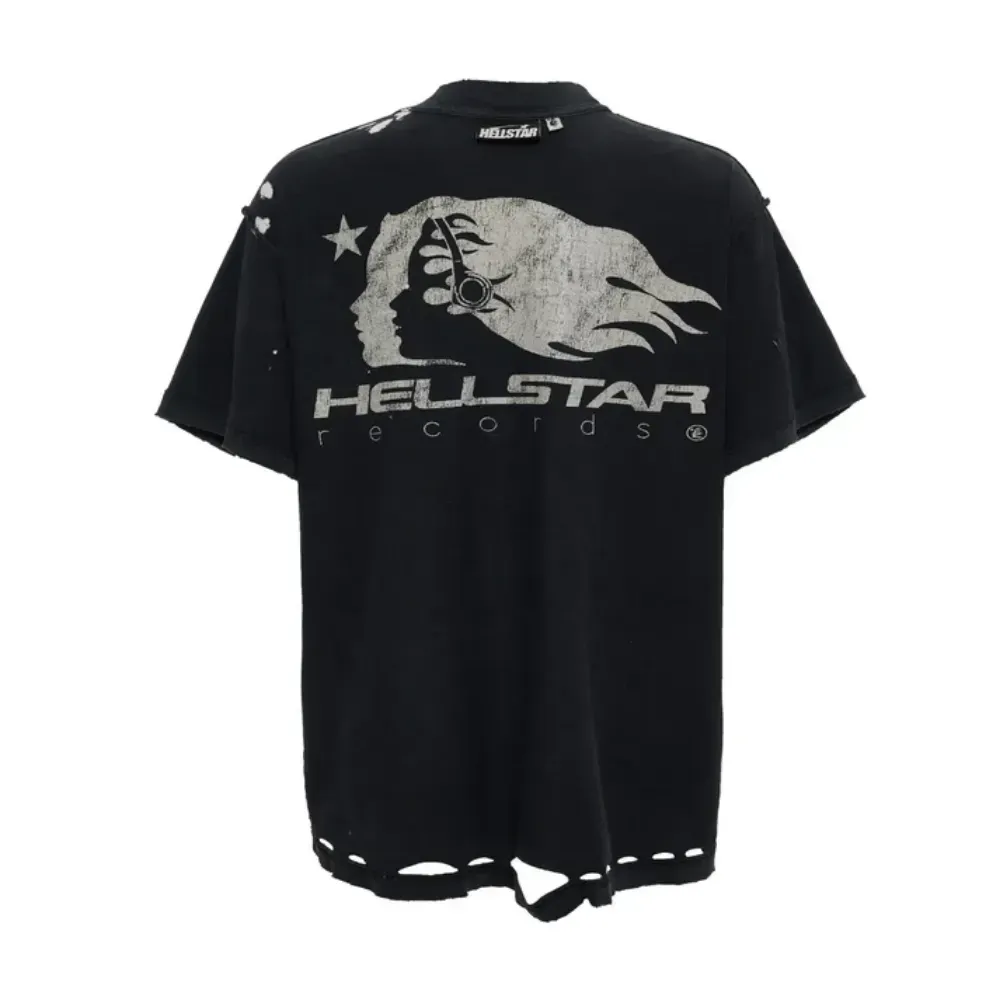 Camiseta Hellstar Headphones Reversible Black - Droper