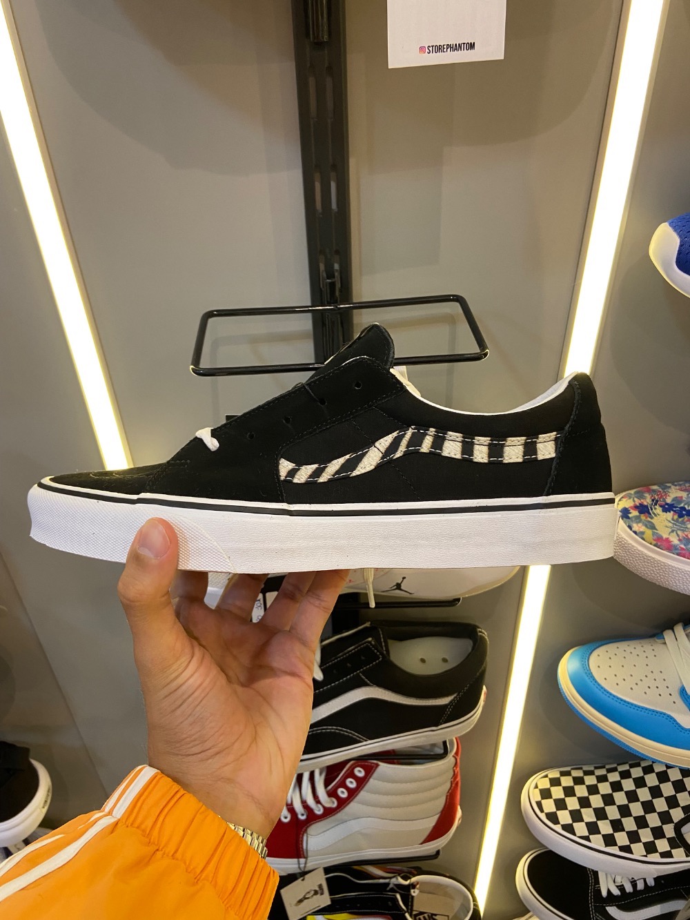 Vans SK8-Low Zebra Sidestripe Black