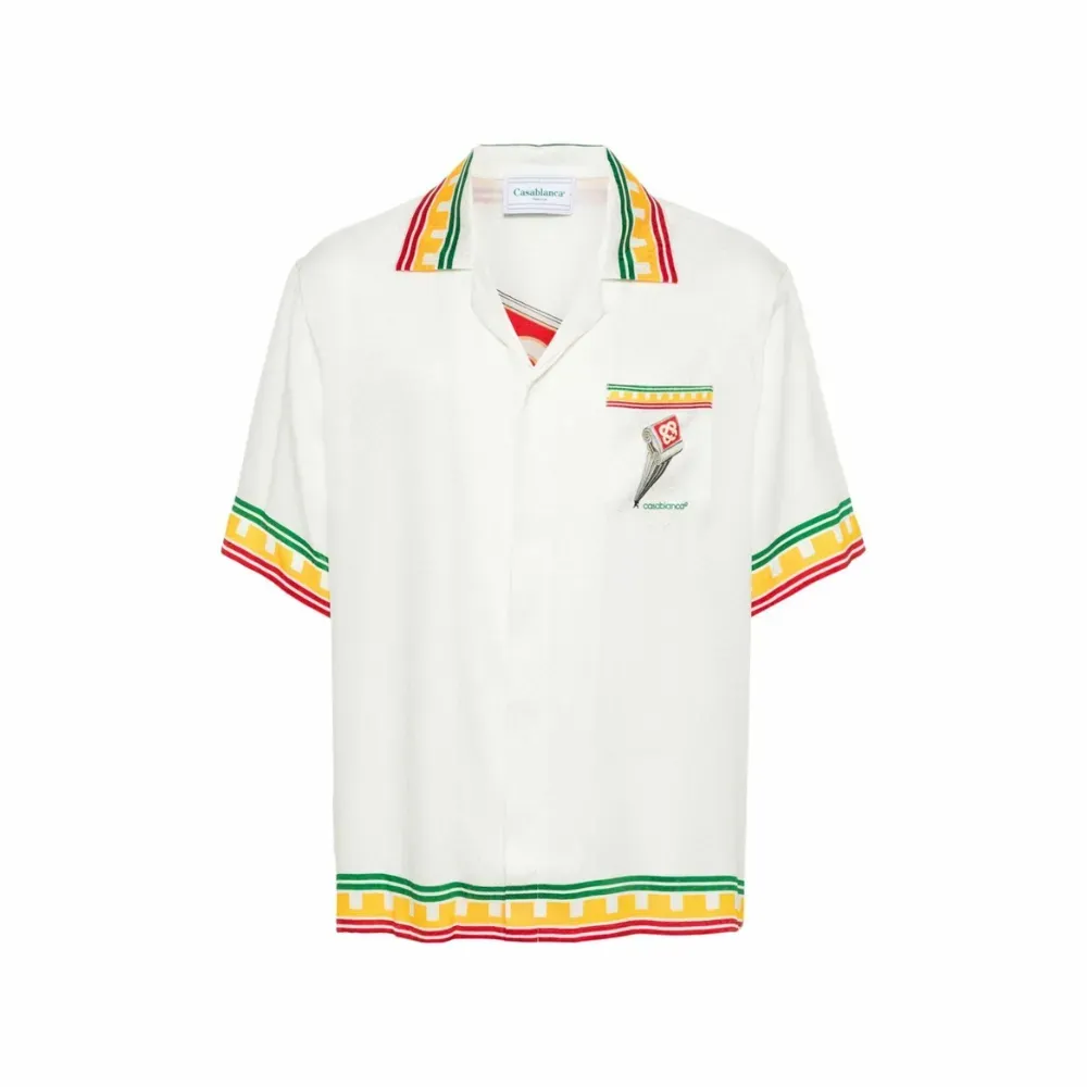 Camisa Casablanca Leaning Column White - Droper