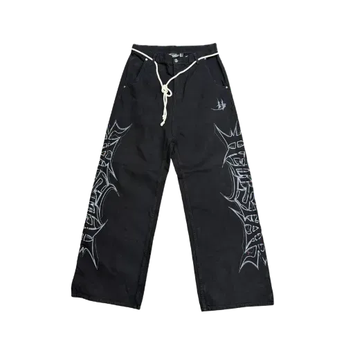 Calça Hellstar Gothic Jeans Black