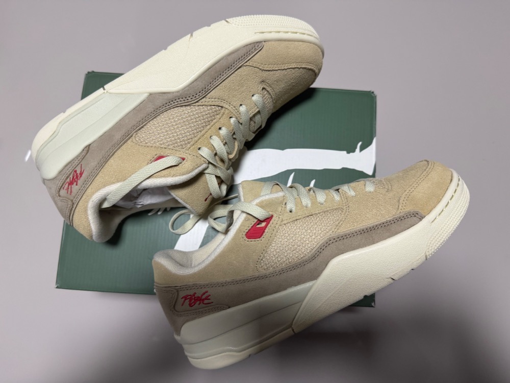 Jordan Flight Court Mushroom Desert Camo Fossil Fire Red