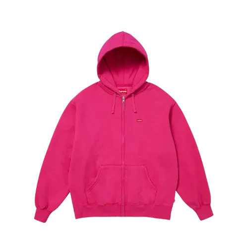 Supreme Jaqueta Small Box Zip Up Hooded Pink FW25-W12