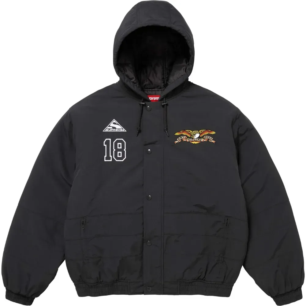 Antihero x Supreme Jaqueta Stadium Black FW25-W12 - Droper