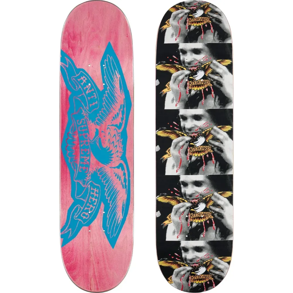 スケートボード SUPREME ANTIHERO OVERSIZE STICKER Antihero x Supreme Shape Ozzy Multicolor - Droper