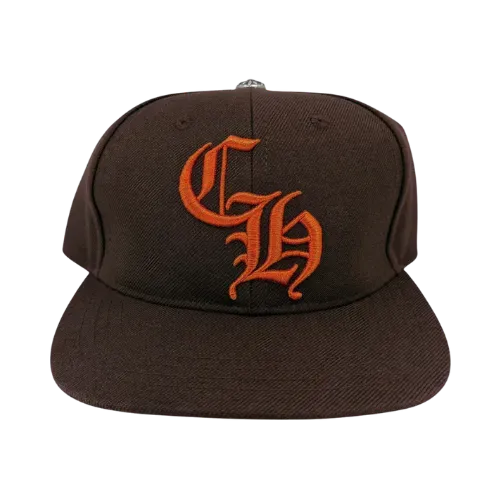Boné Chrome Hearts CH Baseball Brown Orange