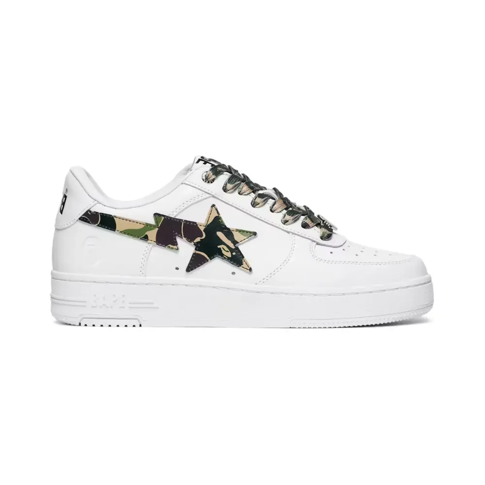 A Bathing Ape Bape Sta Low ABC Camo White Green (2025) - Droper
