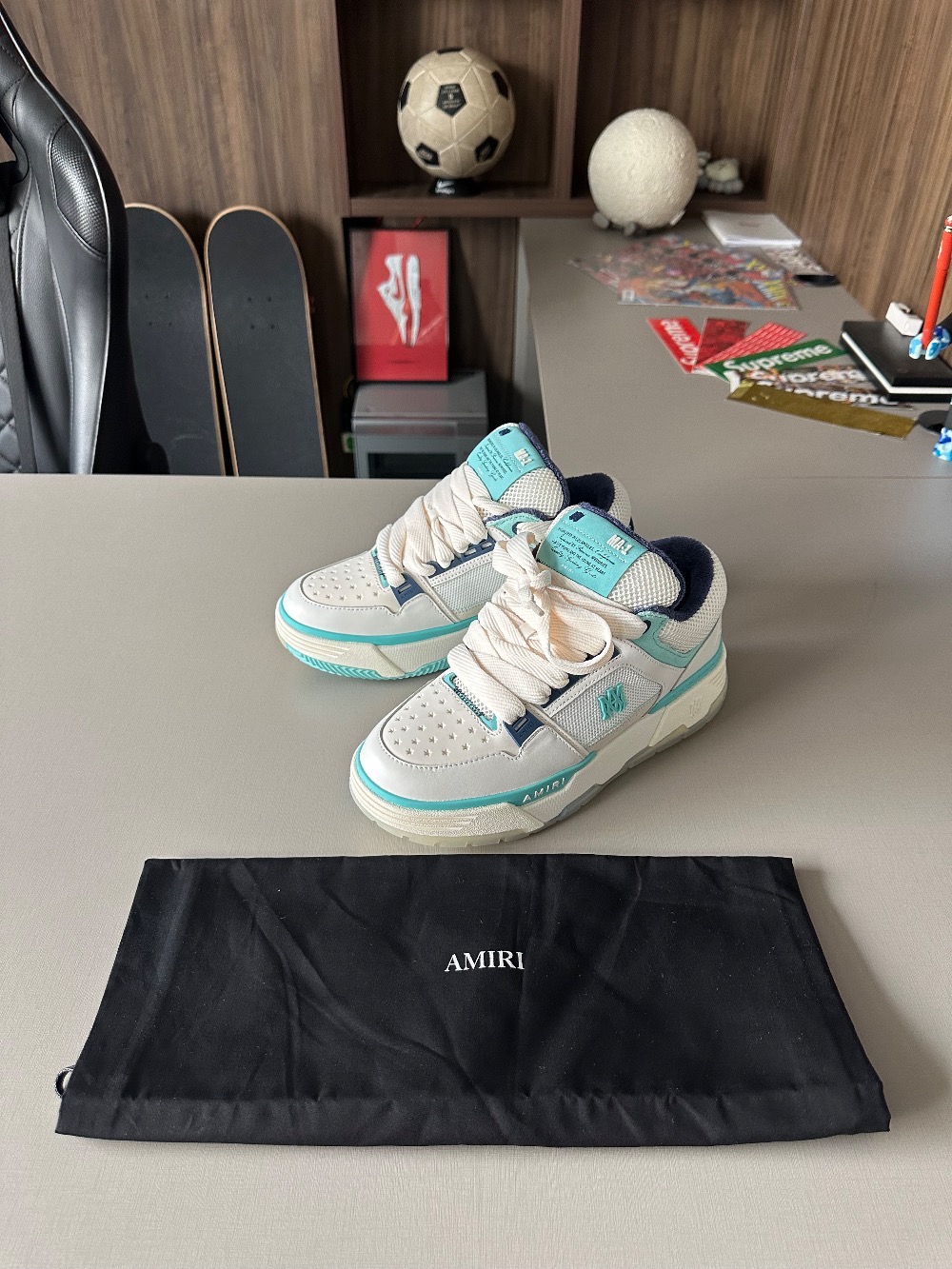 Amiri MA-1 White Light Blue