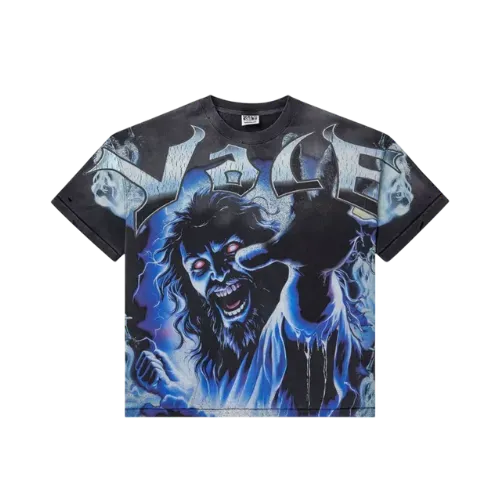 Camiseta Vale Lives Forever Ride The Dragon Washed Black - Droper