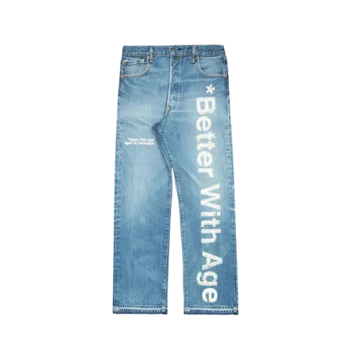 Calça Better With Age In Case You Forgot Vintage Denim Jeans Indigo