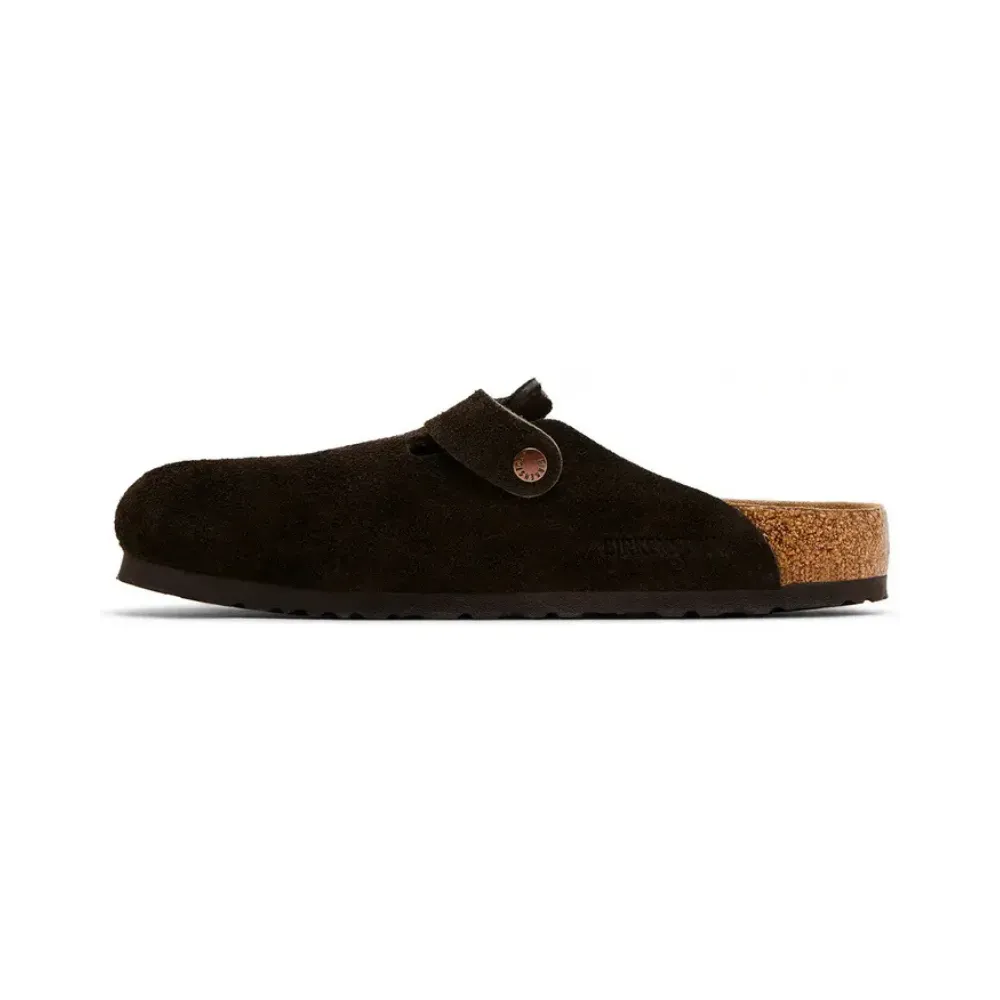 Birkenstock Boston Soft Footbed Suede Mocha foto 3
