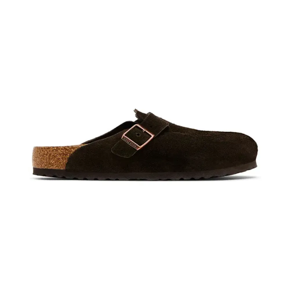Birkenstock Boston Soft Footbed Suede Mocha foto 1