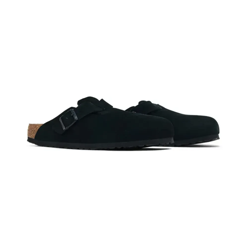Birkenstock Boston Soft Footbed Narrow Black - Droper
