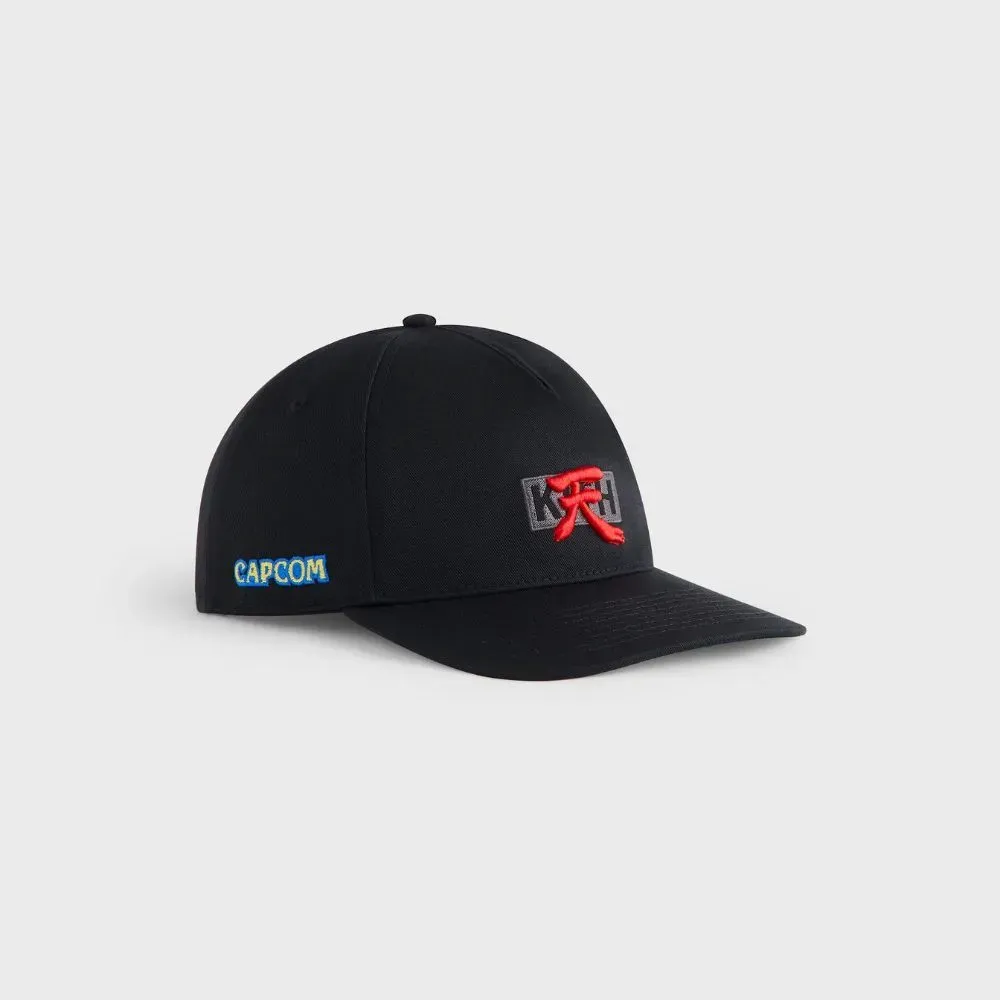 Capcom x Kith Boné New Era Akuma Twill Bay Low Pinch Crown Black