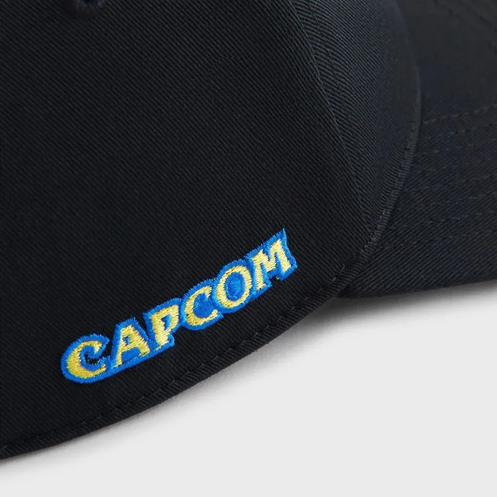 Capcom x Kith Boné New Era Akuma Twill Bay Low Pinch Crown Black