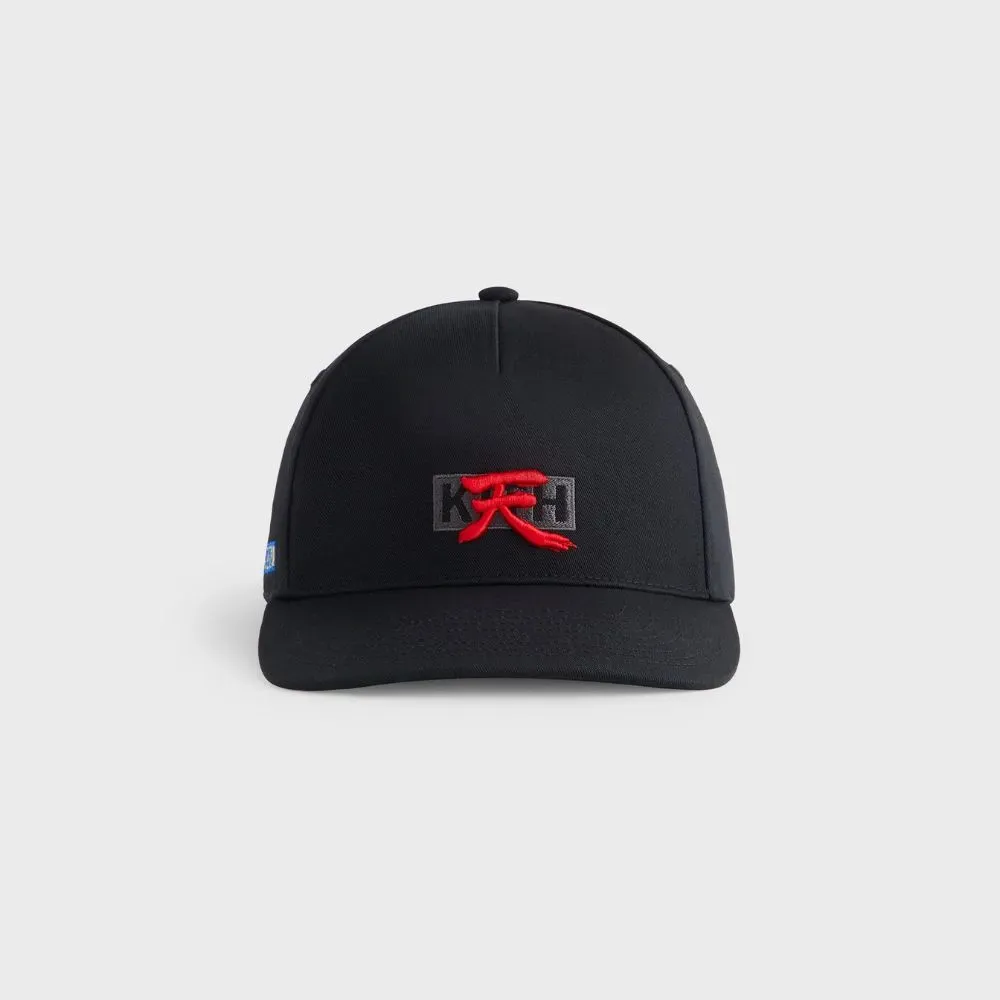 Capcom x Kith Boné New Era Akuma Twill Bay Low Pinch Crown Black