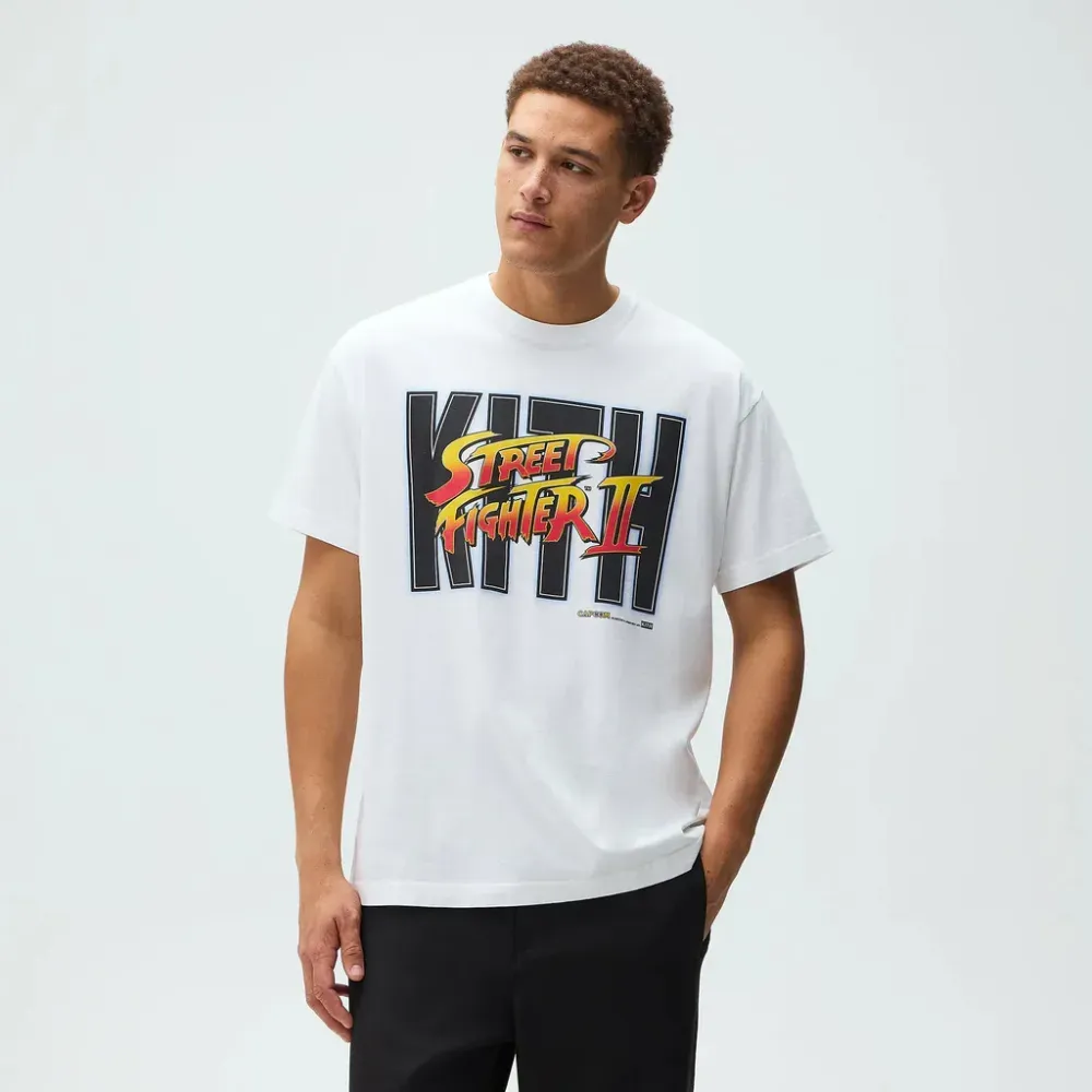 Capcom x Kith Camiseta Street Fighter Ultra Vintage White - Droper