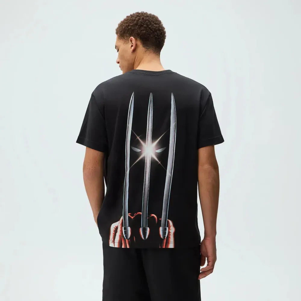 Marvel x Kith Camiseta Wolverine Vintage Black - Droper