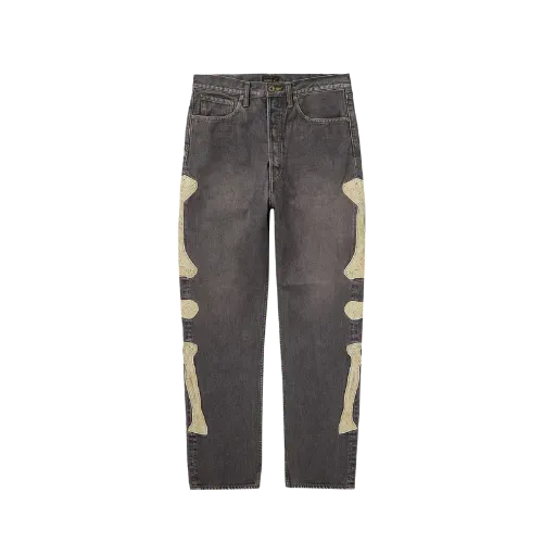 Calça Kapital Mexican Tuxedo Denim Jeans Grey - Droper