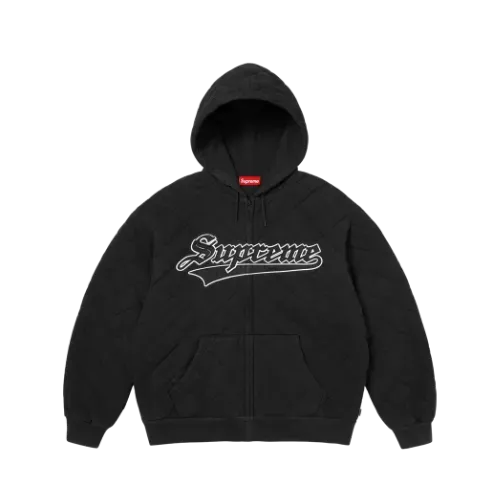 Moletom Supreme Hanes Bones Thermal Crew Black FW25-W9 - Droper