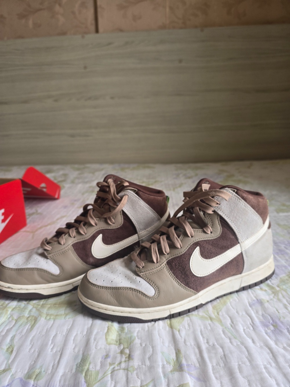 Nike Dunk High Light Chocolate — 43, Usado