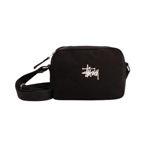 Bolsa Stussy Canvas Coin Pouch Washed Black - Droper