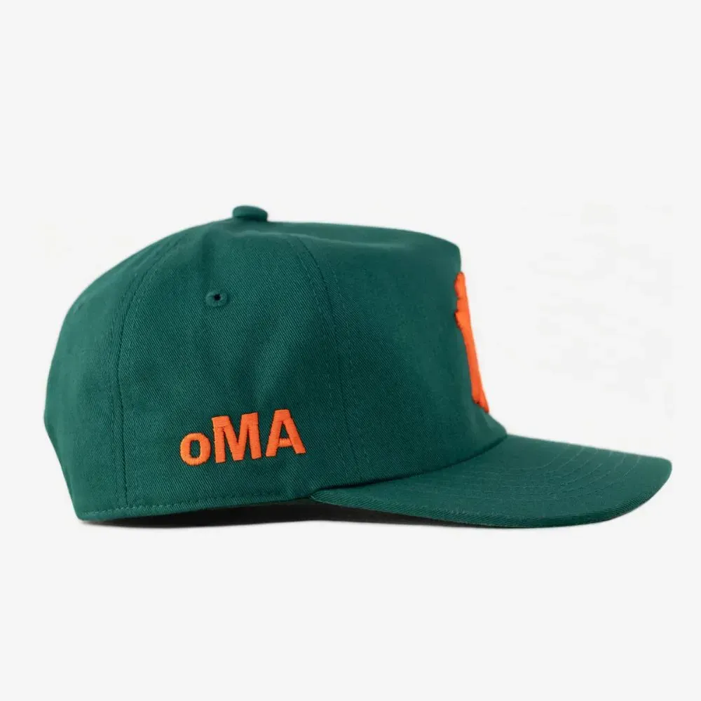 帽子 oMA STUDIOS NY NY BONES HAT PUMPKIN Boné oMA Studios Ny Ny Bones Pumpkin Green Orange - Droper