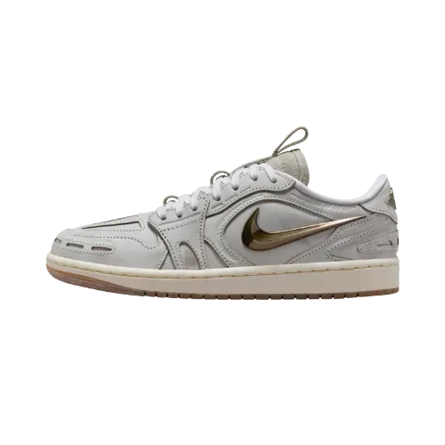 Air Jordan 1 Brooklyn Low Metallic Black - Droper