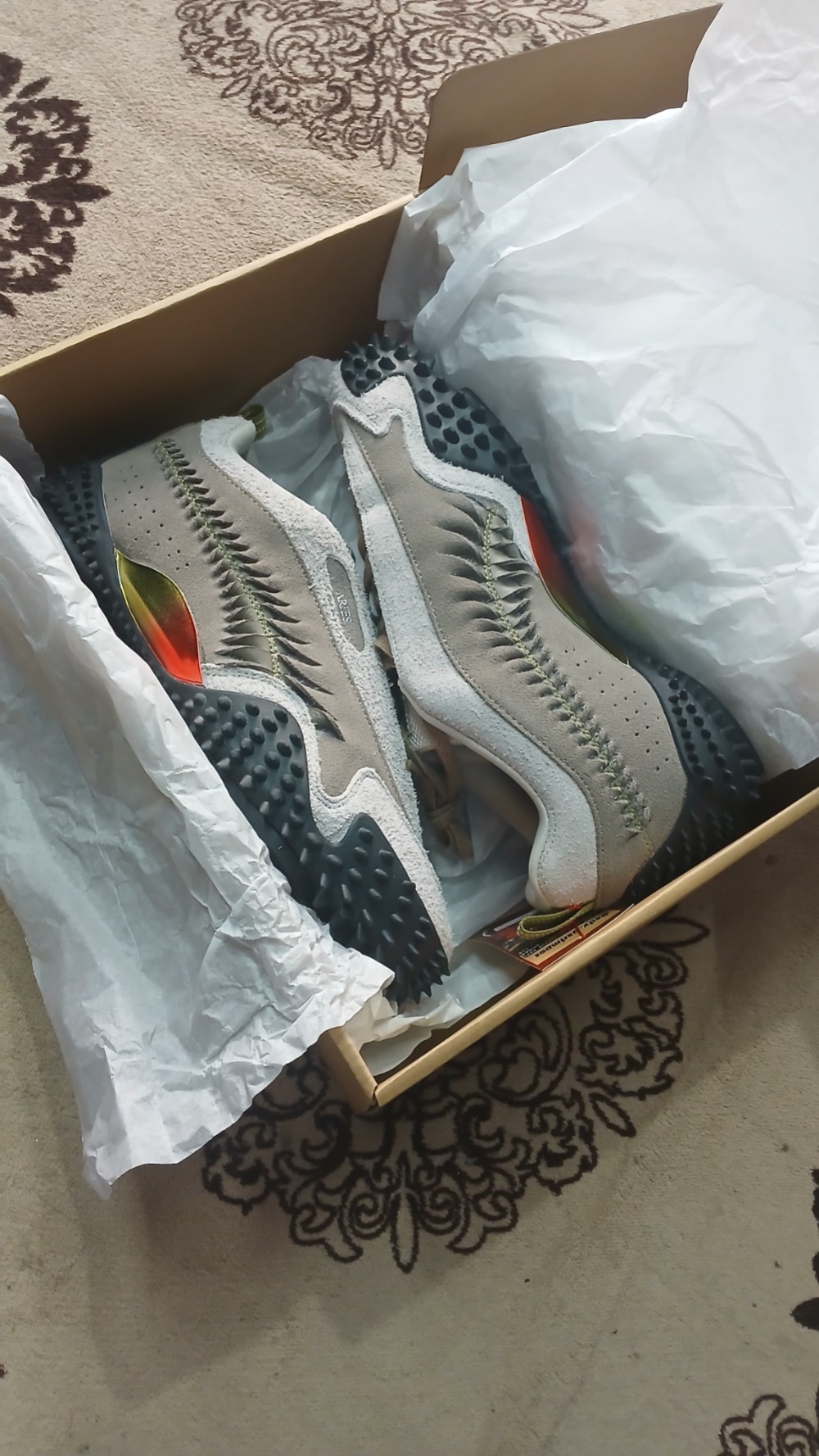 Aries x Puma Mostro Craft  Ecru Mouse Gray