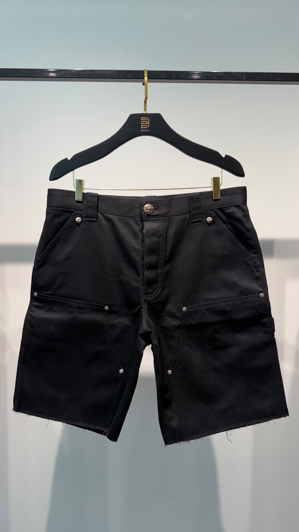 Shorts Chrome Hearts Double Knee Black — 44, Novo