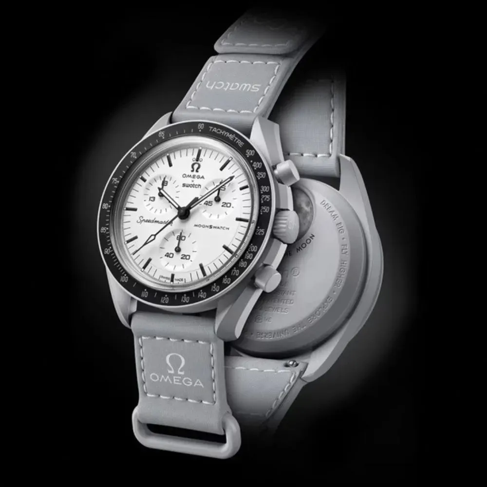 Swatch x Omega Relógio Moonwatch 1965 Grey - Droper