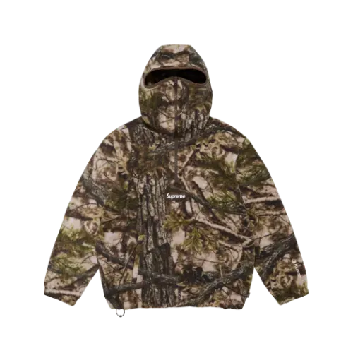Polartec x Supreme Moletom Face Mask Half Zip Hooded Camo FW25-W14