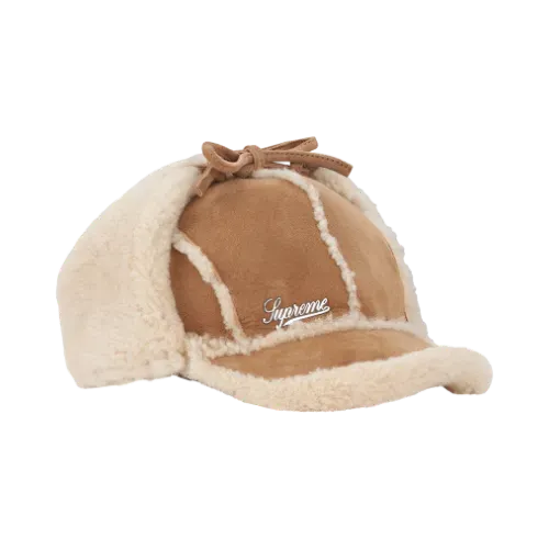 Boné Supreme Shearling Lined Earflap Tan FW25-W14 - Droper