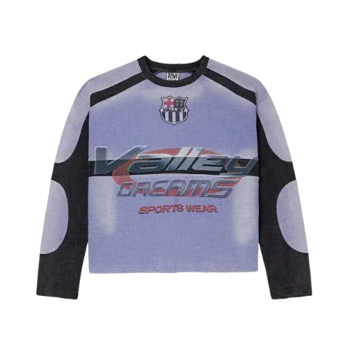 Camiseta Vale Lives Forever Motocroxxx Thermal L/S Blueberry Blue