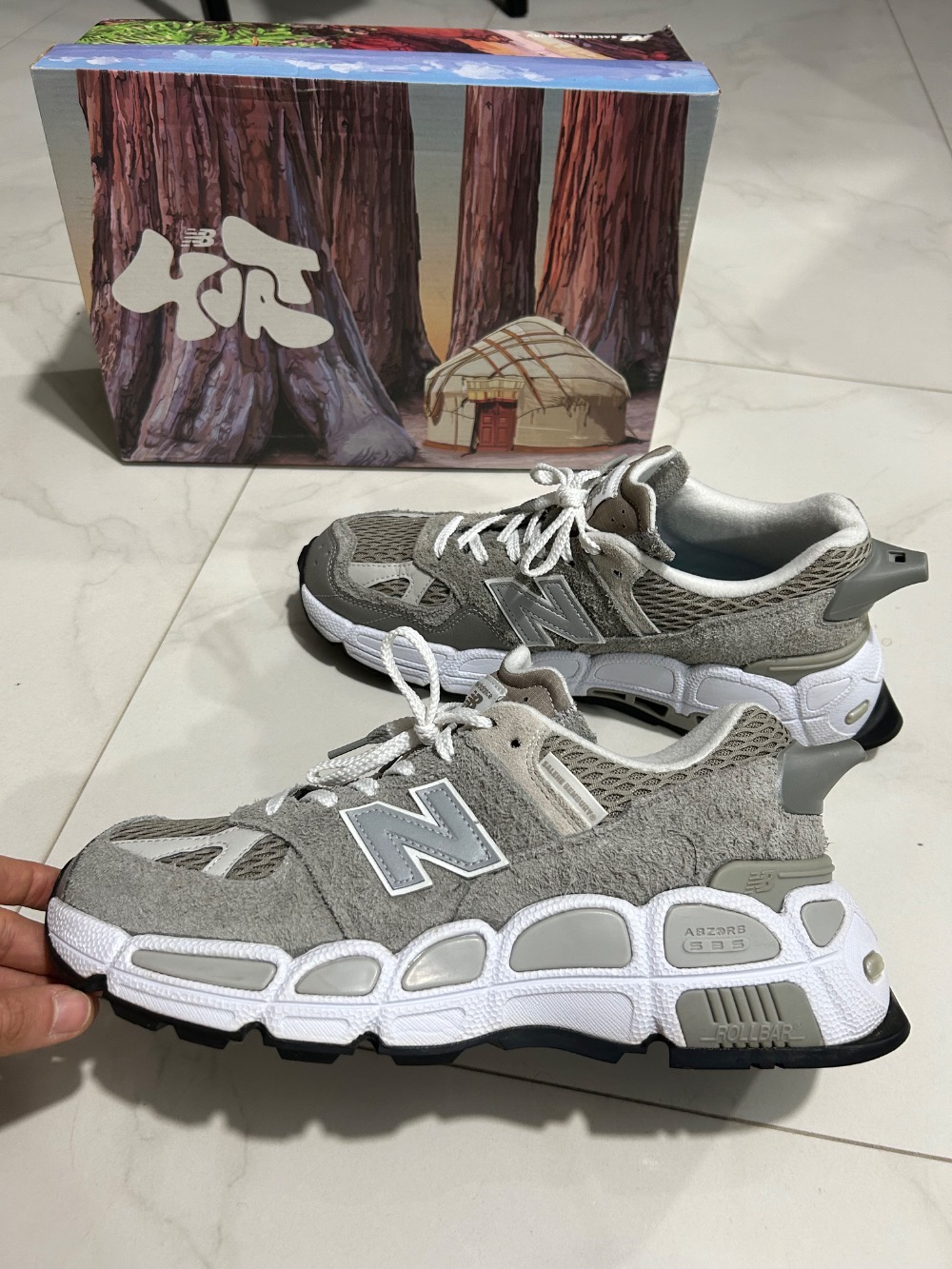 Salehe Bembury x New Balance 574 YURT Shark Skin