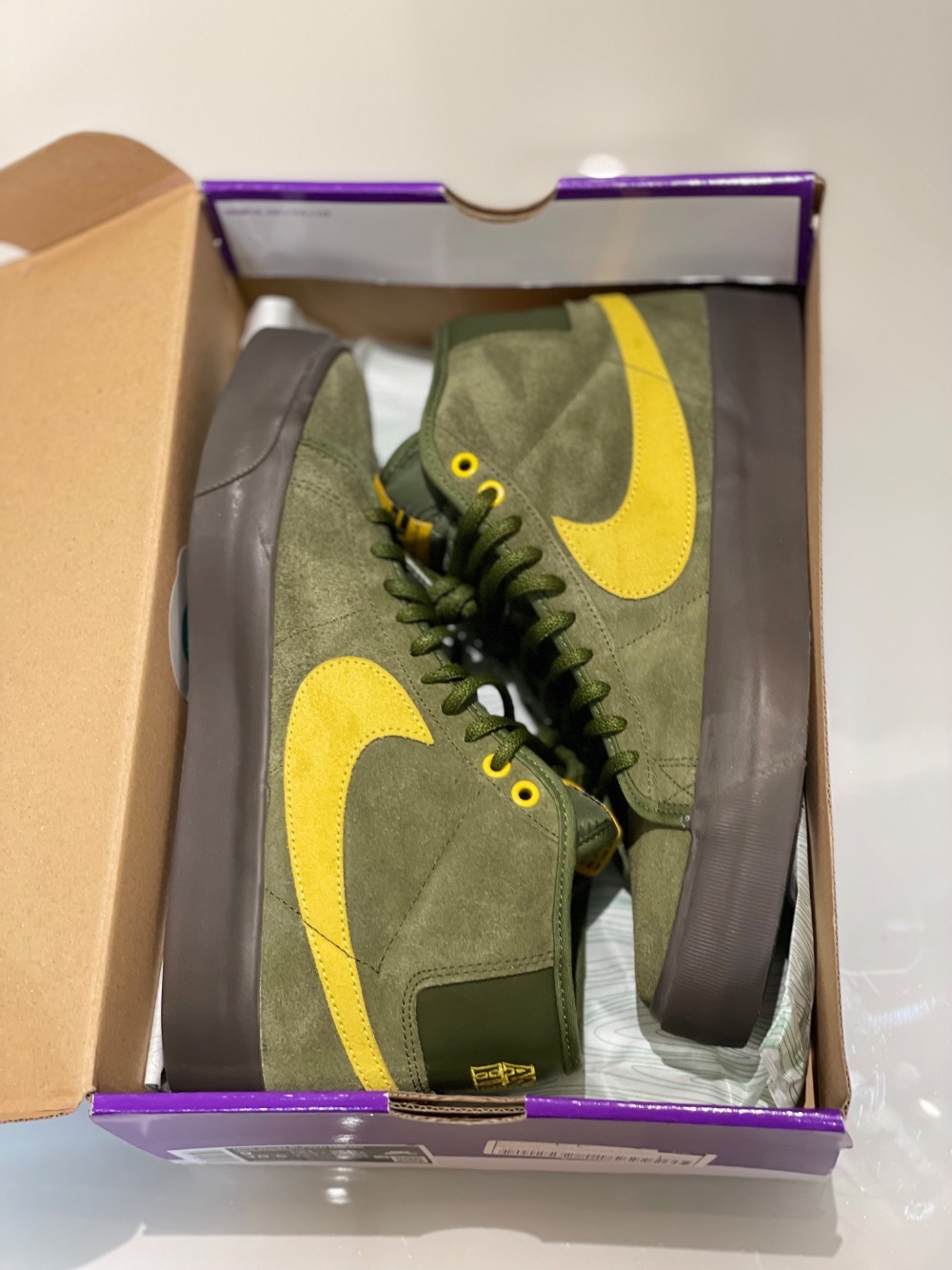 Antihero Skateboards x SB Zoom Blazer Mid Rough Green — 40.5, Novo