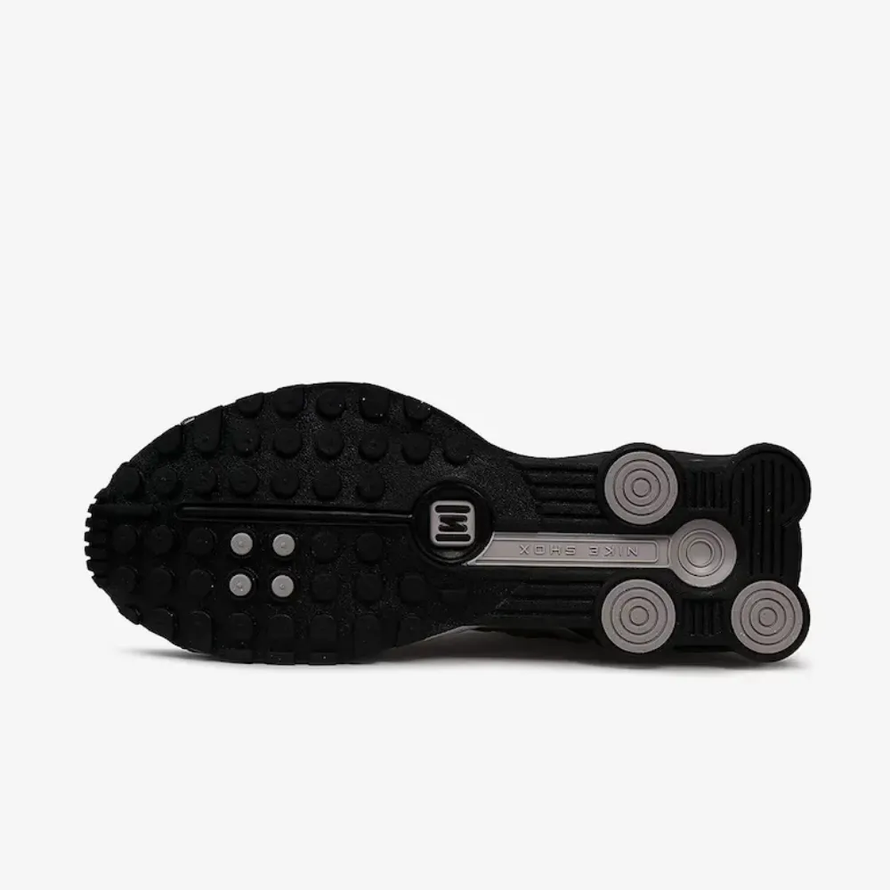 Nike Shox R4 Metallic Silver Black - Droper
