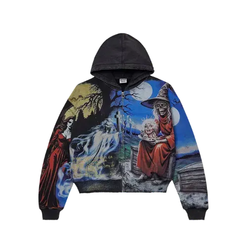 Moletom Vale Lives Forever Ether Zip Up Black - Droper